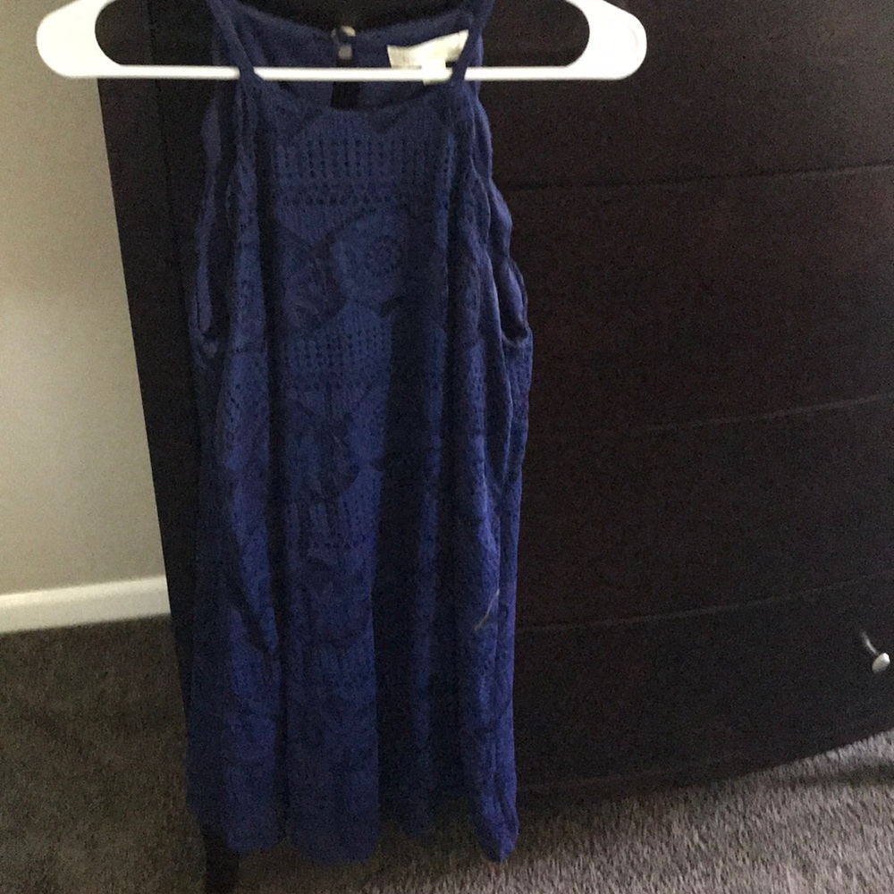 Navy lace dress